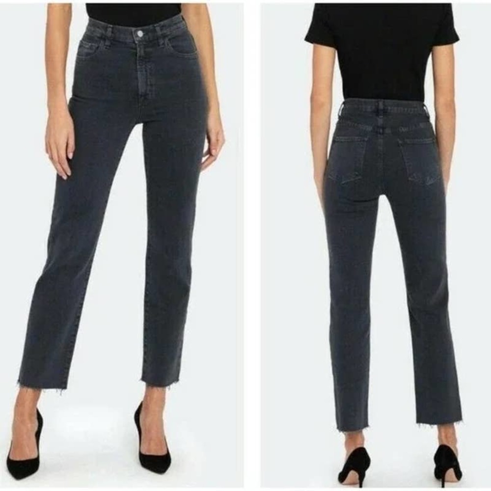 J Brand 'Jules' Straight Leg Grey Jeans - 28